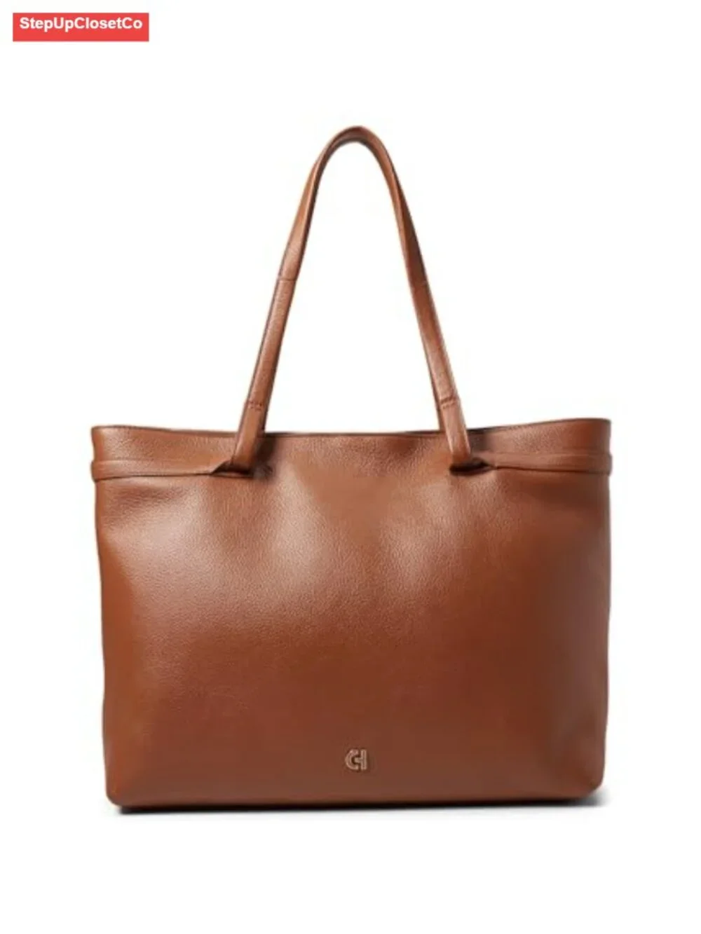 Leather Tote Bag for Women - Spacious, Fits 16 Laptop, Work Travel